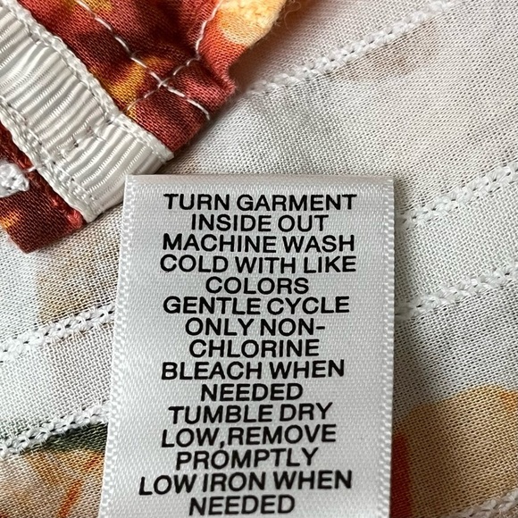 Allison Daley Floral Hawaiian Blouse PL Beach Coastal Festival Boho Cruise - Picture 6 of 9